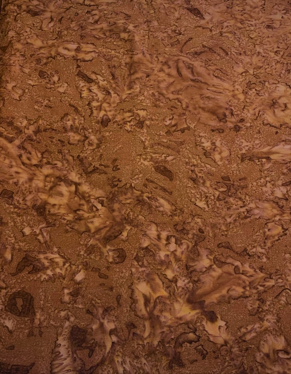 copper cotton fabric - Copper Shadows - Banyan Batik Tone on Tone 100% Cotton Fabric