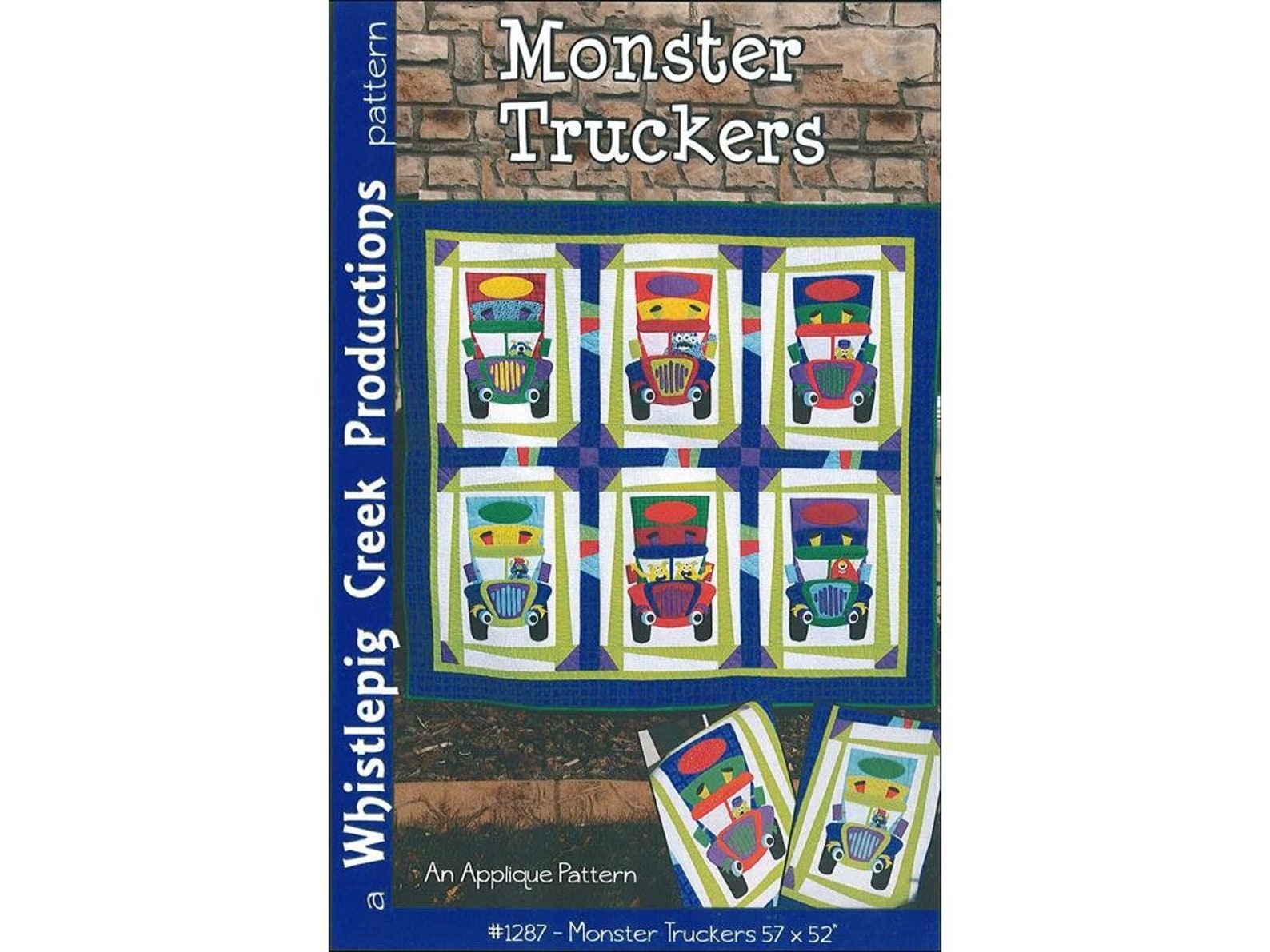 Monster Trucker - Quilt Pattern by Whistlepig Creek Productions - Etsy