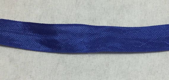 Medium Blue Seam Binding 1/2 inch x 20 Yards, Rayon, Vintage, Unbranded,  1071