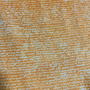 Wicked Words on Orange - Wicked - by Nina Djuric for Northcott Fabrics
