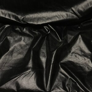Black Faux Leather Fabric - Etsy
