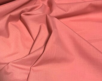 Rosrosa - Polyester/Bomullstyg med bred klädsel