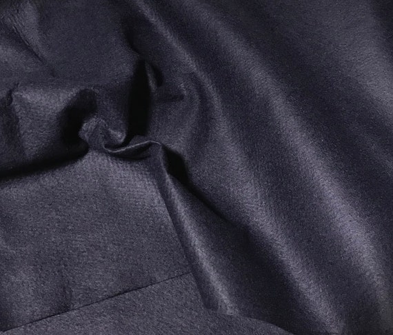navy wool fabric - 8.5"x37" Navy Blue - Wool /Rayon Blend Felt Fabric