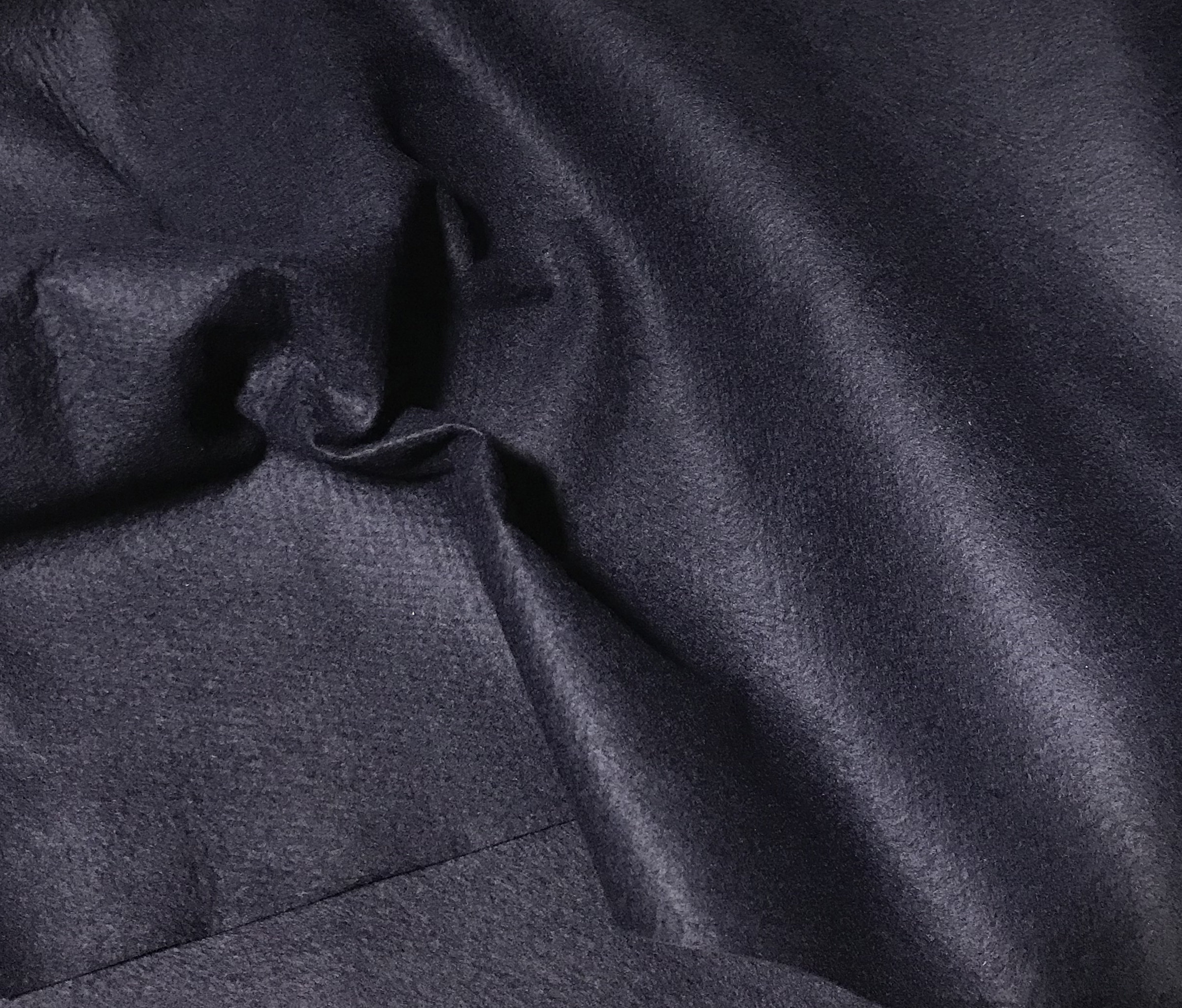 Navy Blue Wool /rayon Blend Felt Fabric Etsy