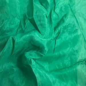 Hand Dyed Emerald Green China Silk HABOTAI Fabric