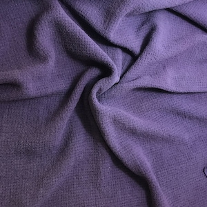 MIDNIGHT BLUE Hand Dyed Raw Silk Squares Weave Check NOIL Fabric