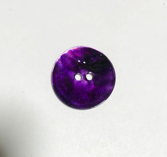 purple none - Purple Natural Pearl Button - Dill Buttons Brand (3 Sizes to Choose From)