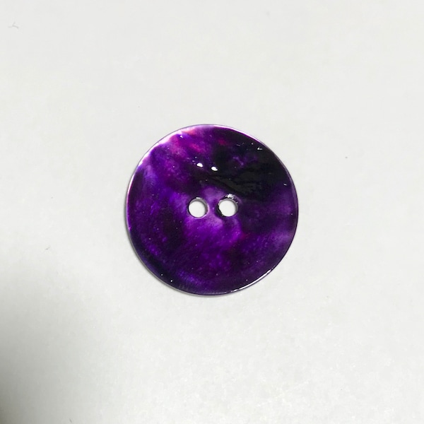 Purple Natural Pearl Button - Dill Buttons Brand (3 Sizes to Choose From)