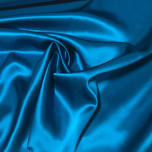 Royal Blue Charmeuse Silk Fabric