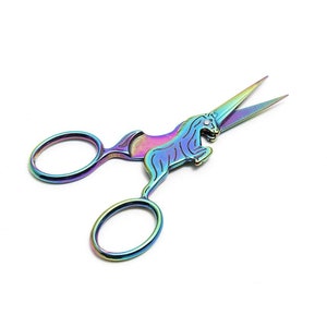 4&quot; Rainbow Unicorn Embroidery Scissors