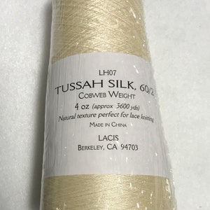 Silkestussah, 60/2 spindelnät 4oz 5600 yards