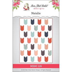 SALE - Main Street Market Designs Natalie Crib or Twin Quilt Pattern MSM116