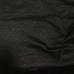 Black with Gold Clouds - Silk Brocade Fabric