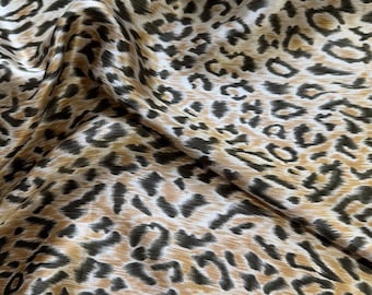Leopard Spots - 100% Silk Charmeuse Fabric 54" width