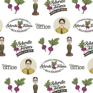 Schrute Farms - The Office - EE Schenck Cotton Fabric