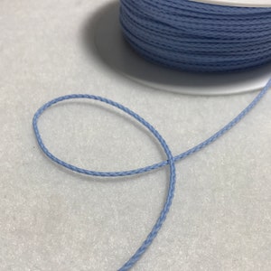 Cordón fino francés azul bebé fabricado en Francia (1 mm) 5 yardas