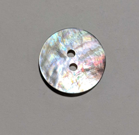 none - Mother of Pearl 2 Hole Button - Dill Buttons - Set of 2 Buttons 20mm / 13/16"