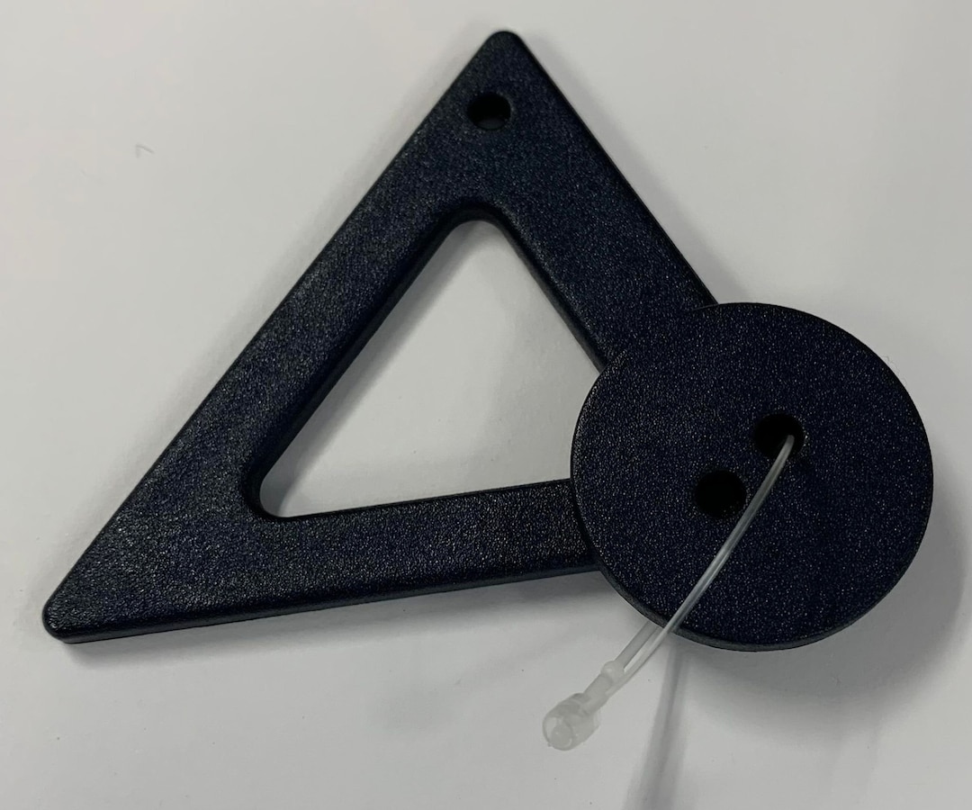 Navy Blue Triangle Closure With Button Back Buckle - 70mm / 2-3/4 ...