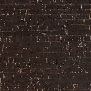 Cork Fabric - Metallic Gold on Black