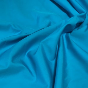 Turquoise Blue - Pima Cotton Broadcloth Fabric
