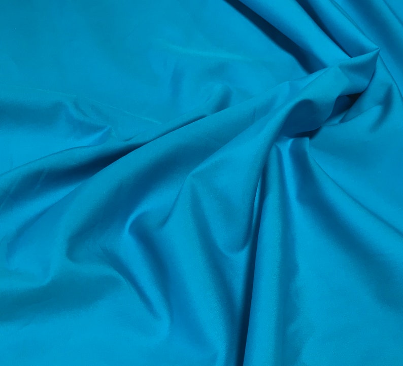 Turquoise Blue Pima Cotton Broadcloth Fabric - Etsy