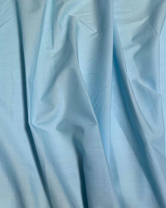 Blue Polyester/cotton Broadcloth Fabric 
