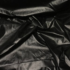 Black Faux Leather Fabric - Etsy