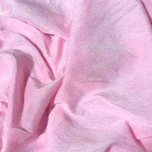 Handgefärbte Ballerina Pink - Seide/Baumwolle Voile Stoff