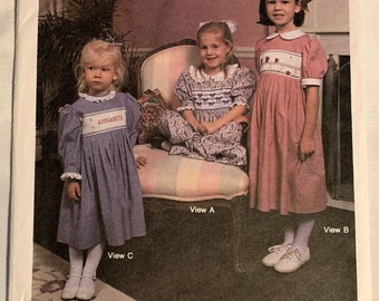 Anne Revised Dress - Sizes 10-12 - Children's Corner Heirloom Smocking Sewing Pattern