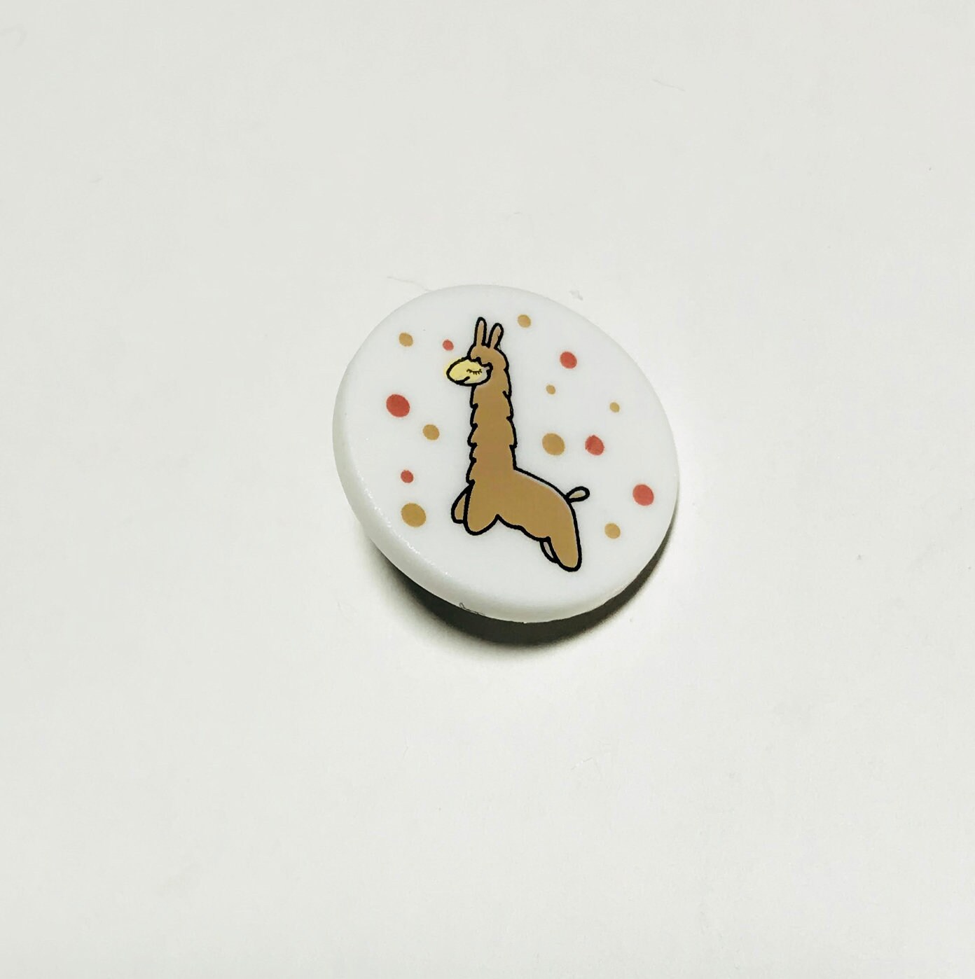 Happy Llama Plastic Button - 18mm / 3/4" - Dill Buttons Brand (Pair of 2)