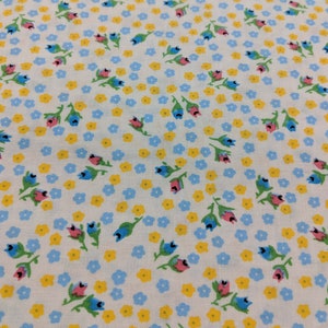 Petite Treat - Floral Cream Multi - Riley Blake Cotton Fabric