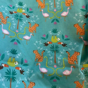 Jungle Animals on Green - Under the Canopy - by Citrus & Mint Designs for Riley Blake Designs