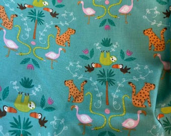 Animali della giungla sul verde - Sotto la volta - di Citrus & Mint Designs per Riley Blake Designs