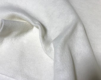 Natural White - 100% Virgin Wool Felt Fabric