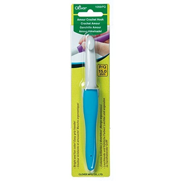 Clover 1059 Needlecraft Amour Crochet Hook, 15 mm