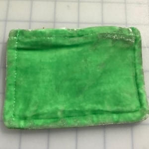 Spearmint Green Hand Dyed Silk Velvet Zipper Pouch