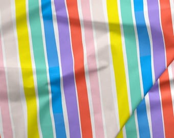 Over the Rainbow 6" Stripe - Paintbrush Studio Cotton Fabric