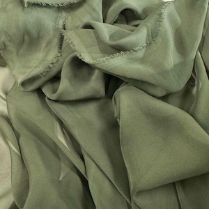 Chiffon Green Fabric - Etsy
