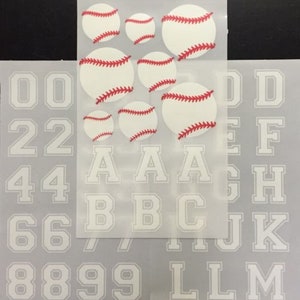 Dritz Iron-on Applique Shapes Letters Numbers &amp; Baseballs - Etsy