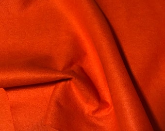 Dark Orange - Wool /Rayon Blend Felt Fabric