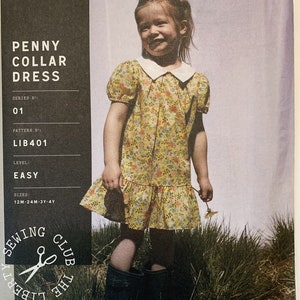 Penny Collar Dress - Kids Sizes 12M-4Y - Liberty of London Sewing Pattern