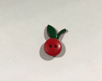 Cherry Fruit Plastic Button 20mm/ 13/16" - Dill Buttons Brand