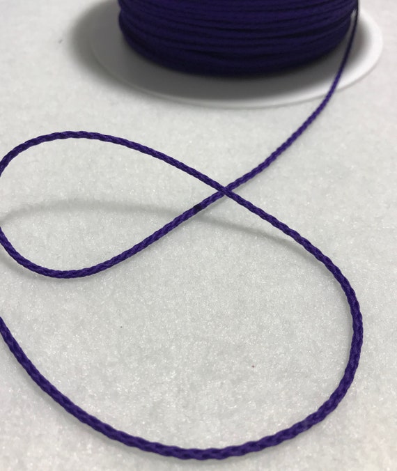 royal none - ROYAL PURPLE French Fine Cord Trim Made in France (1mm) 5 Yards