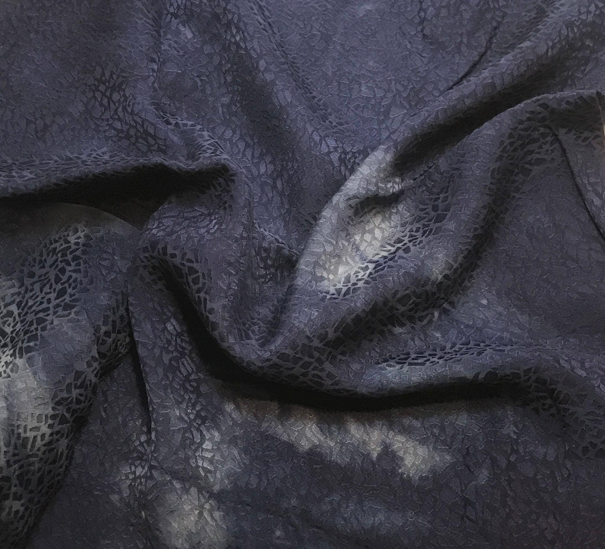 Silk JACQUARD Fabric Hand Dyed GOLDEN BROWN PEBBLES