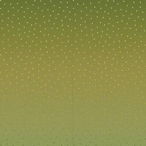 May include: A green fabric with a subtle gradient from dark to light green. The fabric has a small, white diamond pattern.