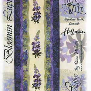 Bloomin Lupine - Quilting Table Runner  Pattern by Wildfire Designs Alaska