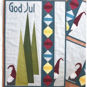 Peek a Gnome Wall and Place mat Pattern -Around the Bobbin
