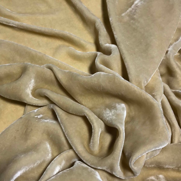 CHAMOIS Hand Dyed Silk Velvet Fabric