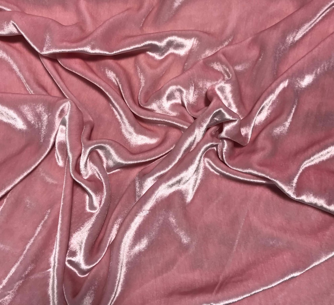 BABY PINK Silk Velvet Fabric - Etsy