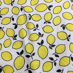 Yellow Lemons - Squeeze - by Dana Willard for Figo Fabrics 100% Cotton Fabric